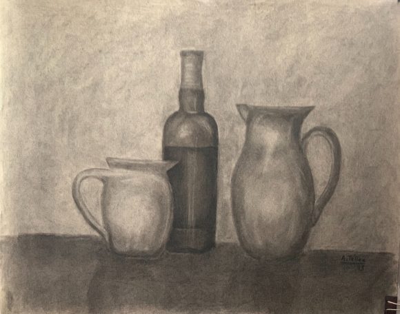 D130: Bodegón con botella (2014)